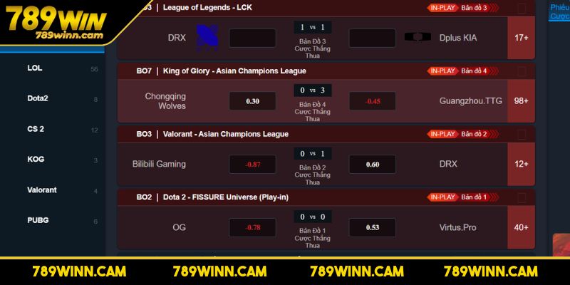 Sảnh thể thao Esports sân chơi dành cho game thủ